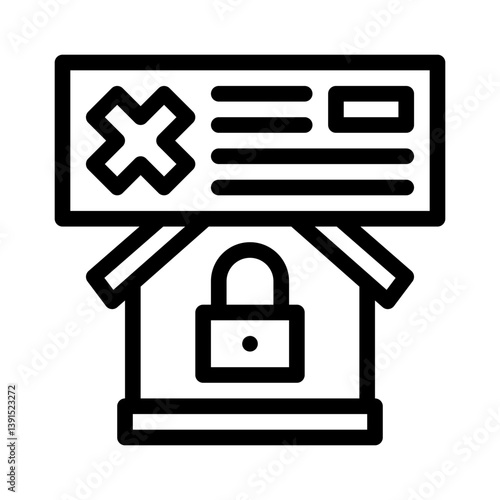 foreclosure line icon