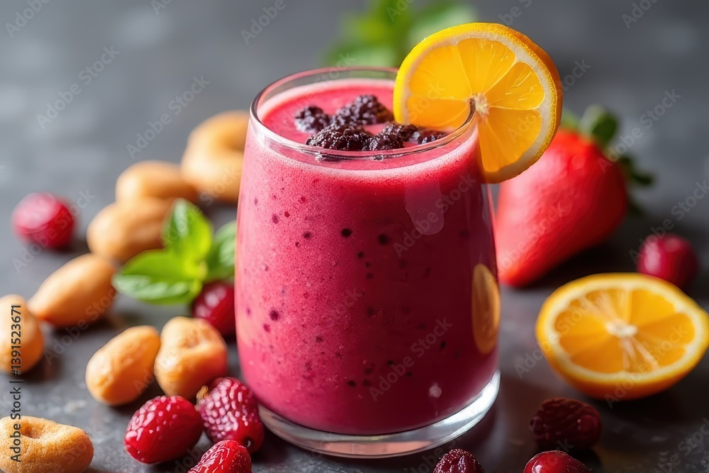 Goji Berry and Fruit Smoothie Goji Berry and Fruit Smoothie
