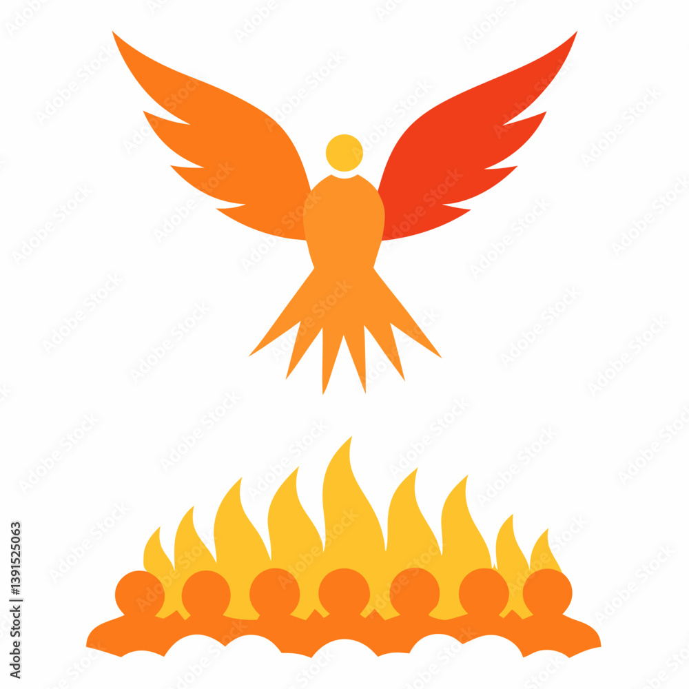 Obraz premium vector illustration of an eagle