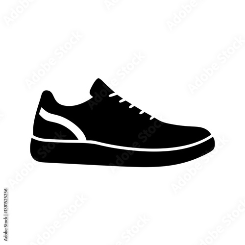 sneakers icon, sneakers line art - simple line art of sneakers, perfect for sneakers logos and icons