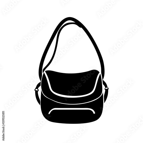 crossbody bags icon, crossbody bags line art - simple line art of crossbody bags, perfect for crossbody bags logos and icons