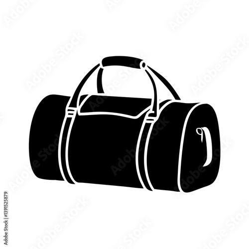 duffel bags icon, duffel bags line art - simple line art of duffel bags, perfect for duffel bags logos and icons