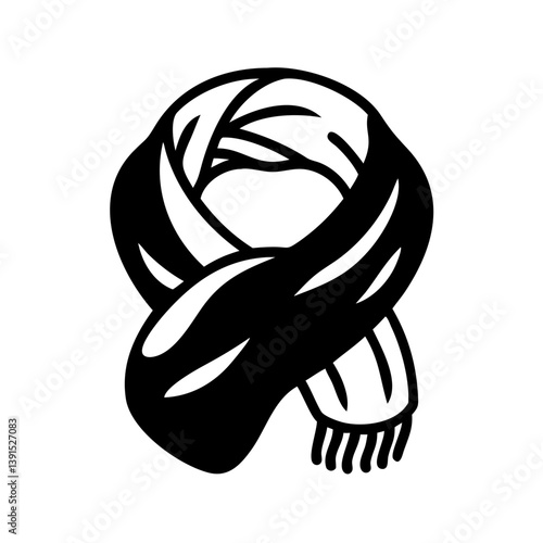 scarves infinity shawl pashmina icon, scarves infinity shawl pashmina line art - simple line art of scarves infinity shawl pashmina, perfect for scarves infinity shawl pashmina logos and icons