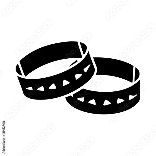 wristbands icon, wristbands line art - simple line art of wristbands, perfect for wristbands logos and icons