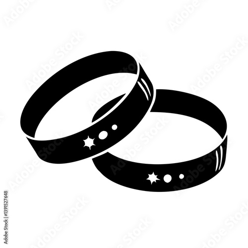 wristbands icon, wristbands line art - simple line art of wristbands, perfect for wristbands logos and icons