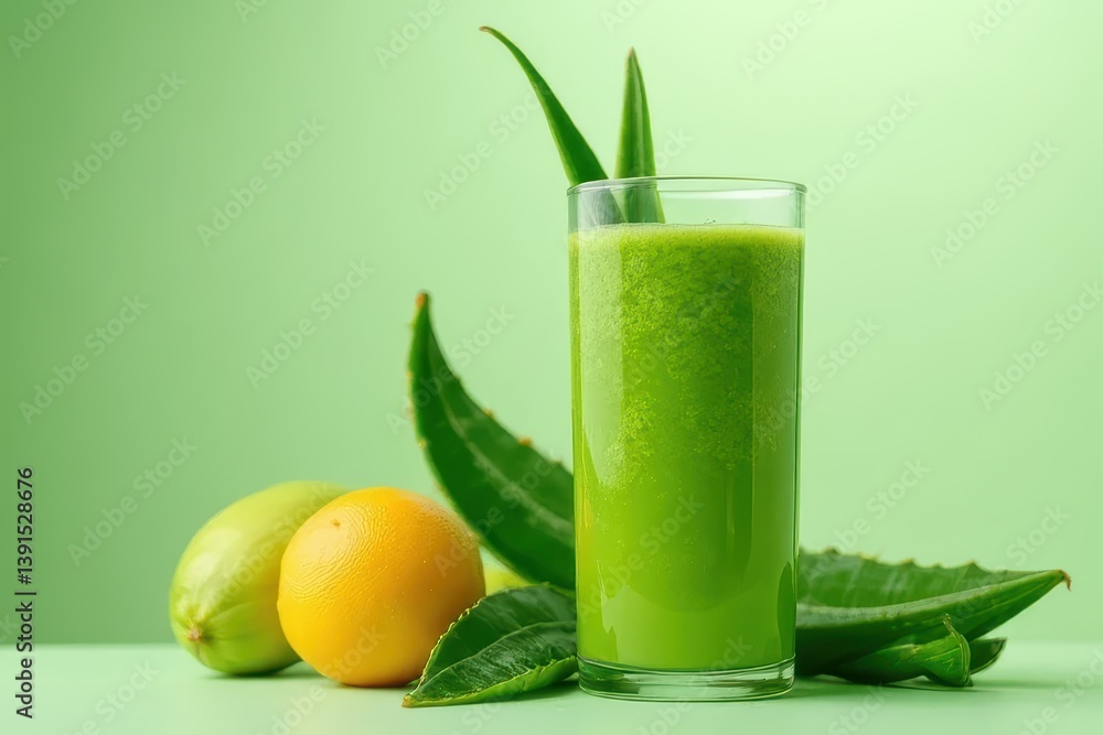 Fototapeta premium Tropical Aloe Vera Smoothie