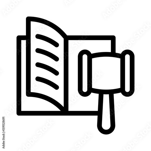 constitution line icon
