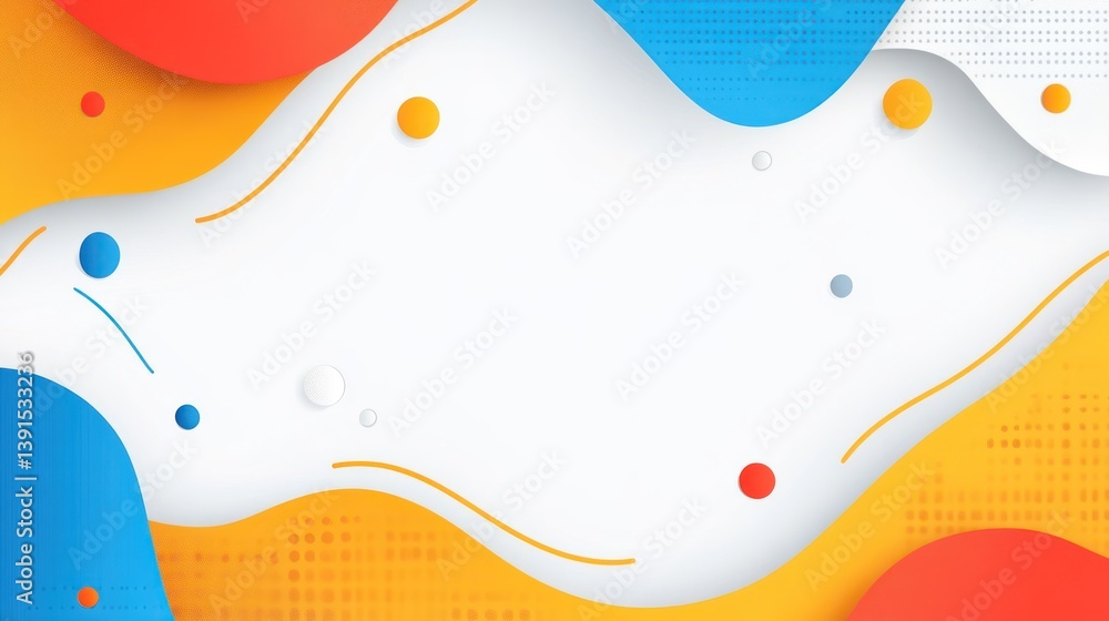 Abstract background with blue white and yellow Abstract background with blue white and yellow