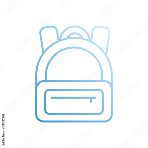 BAGPACK vector icon stock illustration