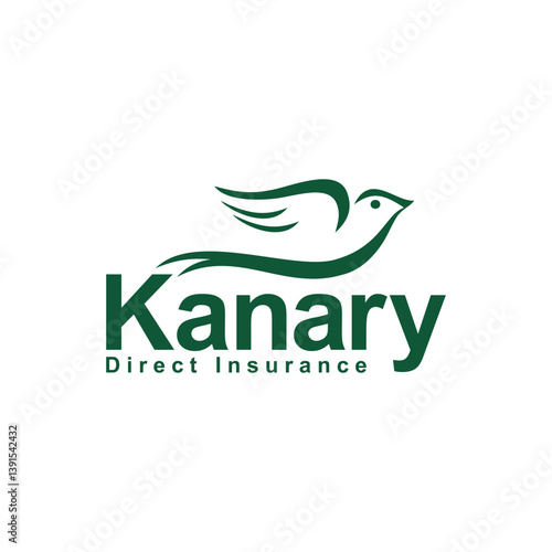 black canary logo on white background