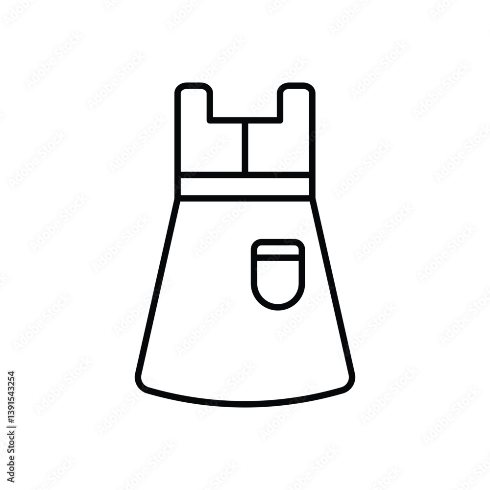 UNIFORM vector icon stock illustration UNIFORM vector icon stock illustration