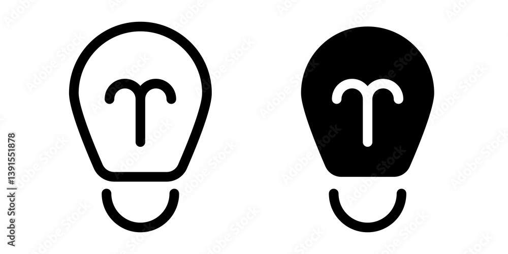 Bulb icon set. Lightbulb symbol. Idea concept sign in vector flat On Transparent Background Bulb icon set. Lightbulb symbol. Idea concept sign in vector flat On Transparent Background
