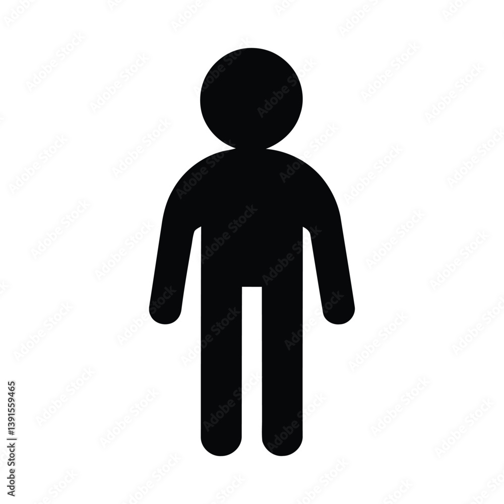 Man icon silhouette vector art silhouette Man icon silhouette vector art silhouette