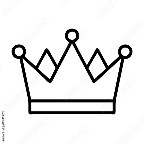 Crown outline vector drawing royalty symbol king queen prince princess tiara coronation monarchy regal 