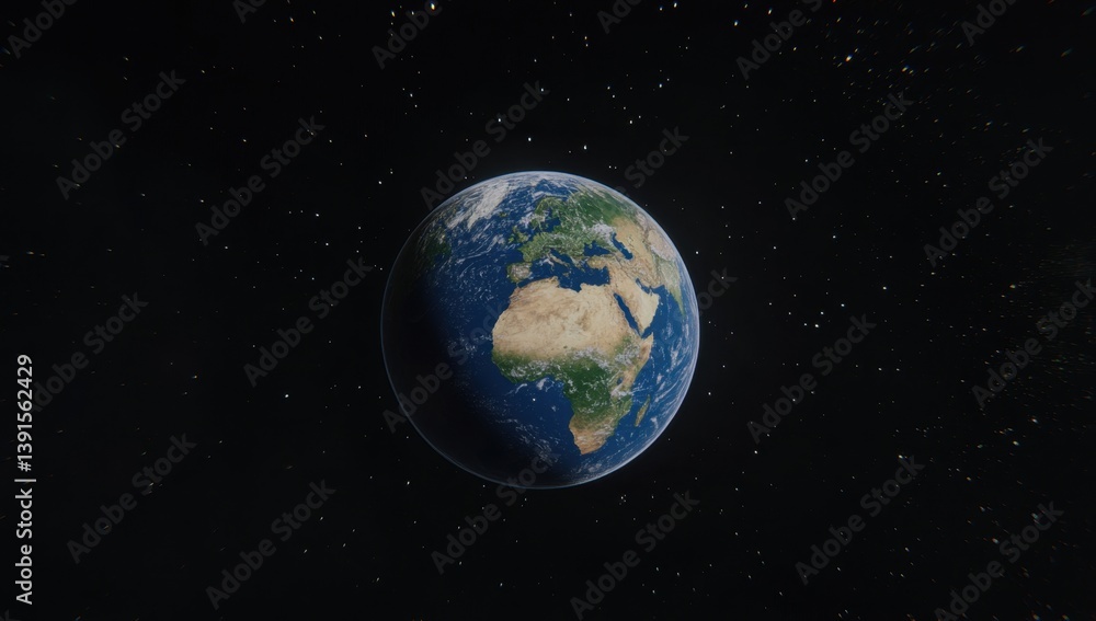 Earth from space, detailed view (1) Earth from space, detailed view (1)