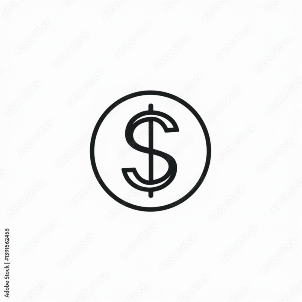 Dollar Coin Icon Dollar Coin Icon