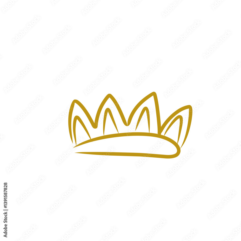 Obraz premium crown logo vector