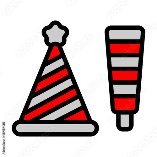 Party Favors Vector Filled Icon Design