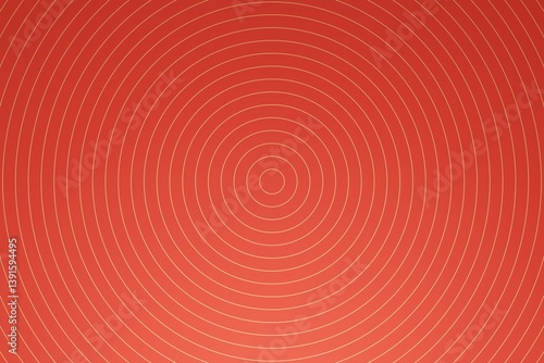 Obraz na płótnie Fire engine red background with concentric circles from center. Light is coming from bottom w salonie