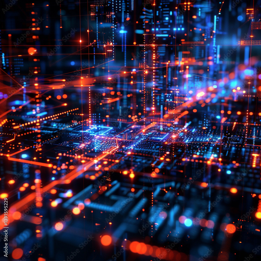 **Abstract Cyber Grid Forming An Ai-Driven Supercomputer Visualization, Intricate Glowing Details –Ar 16:9 --S 50 --V 6.0 --Style Raw** - @Darya (Relaxed) **Abstract Cyber Grid Forming An Ai-Driven Supercomputer Visualization, Intricate Glowing Details –Ar 16:9 --S 50 --V 6.0 --Style Raw** - @Darya (Relaxed)