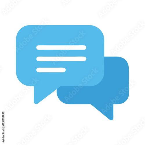Chat Bubble Representing Messaging or Comments Icon Design