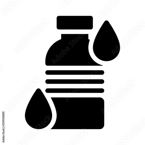 water bottle glyph icon