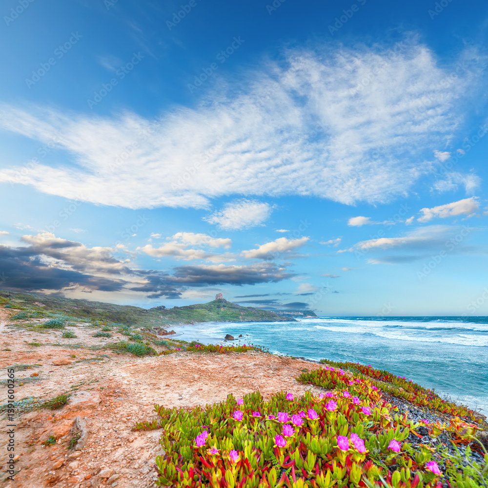 Unbelivable view of Capo San Marco Lighthouse on Del Sinis peninsula.