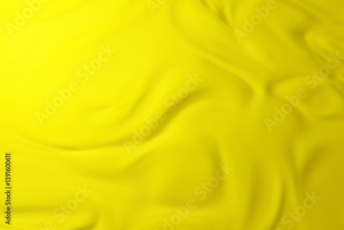 Rubber ducky yellow luxury texture imitating silk with folds and glitter. Light is coming from top left