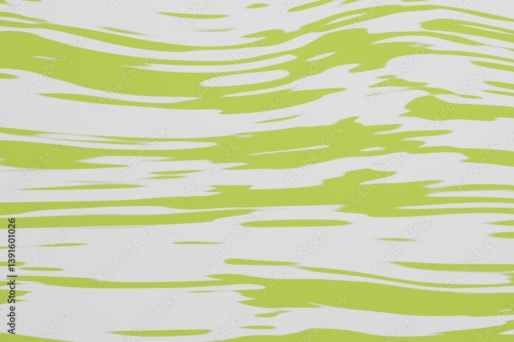 Salad green horizontal paint on white background