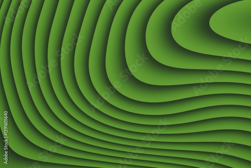 Obraz na płótnie Seaweed green wavy pattern as a part of design w salonie