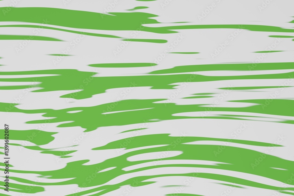 Spring green horizontal paint on white background