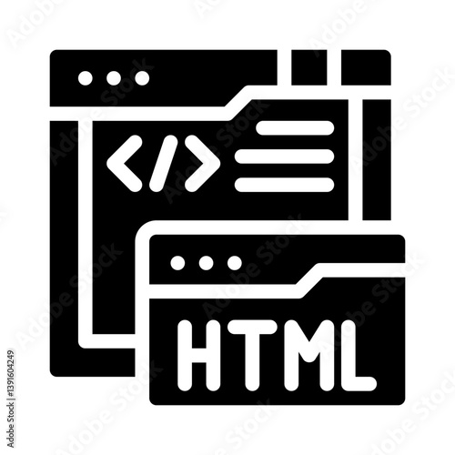 html5 glyph icon