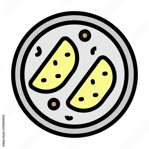 Ratatouille Vector Filled Icon Design