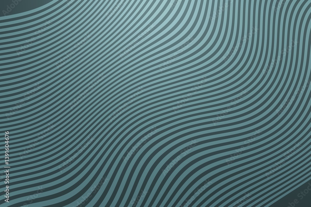 Beetle green wavy stripes, colorful background. Light is coming from top