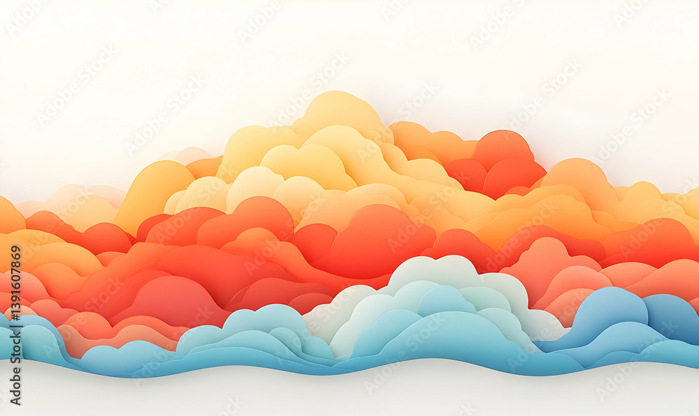Abstract Illustration of Climate Change Effects on Earth's Atmosphere Abstract Illustration of Climate Change Effects on Earth's Atmosphere