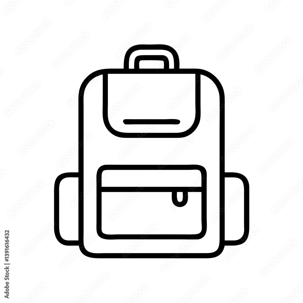 Backpack vector icon rucksack illustration travel bag school bag camping bag hiking bag baggage clipart image Backpack vector icon rucksack illustration travel bag school bag camping bag hiking bag baggage clipart image