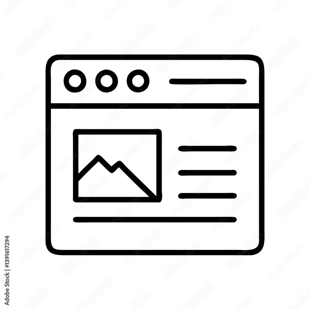 Website design template vector graphic for ui ux design and web development projects modern and clean style Website design template vector graphic for ui ux design and web development projects modern and clean style