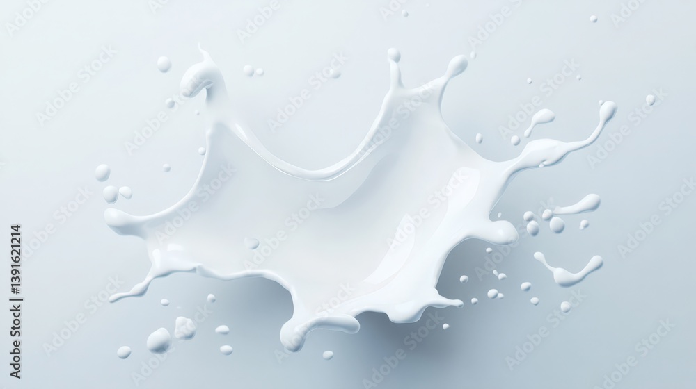 Fototapeta premium Milk splash in mid-air