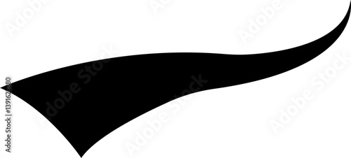swooshes tails icon. Retro swooshes and swoop icons. Swooshes text tail for baseball design. Sport logo typography elements. sporty plume swirl logo, isolated on transparent background.