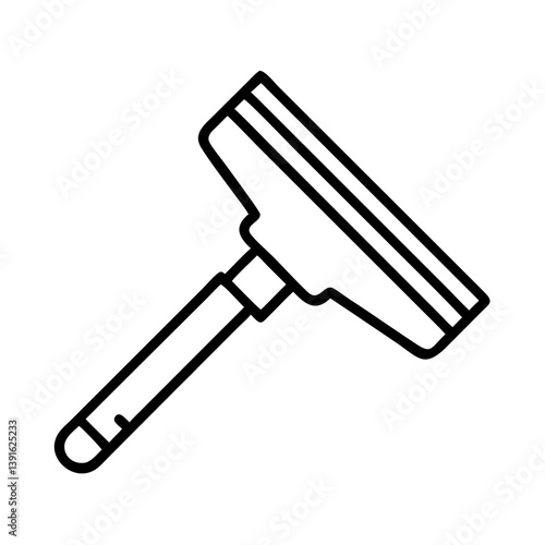 Explore professional window cleaning squeegee tool illustration vector design for spotless surfaces and glass 100