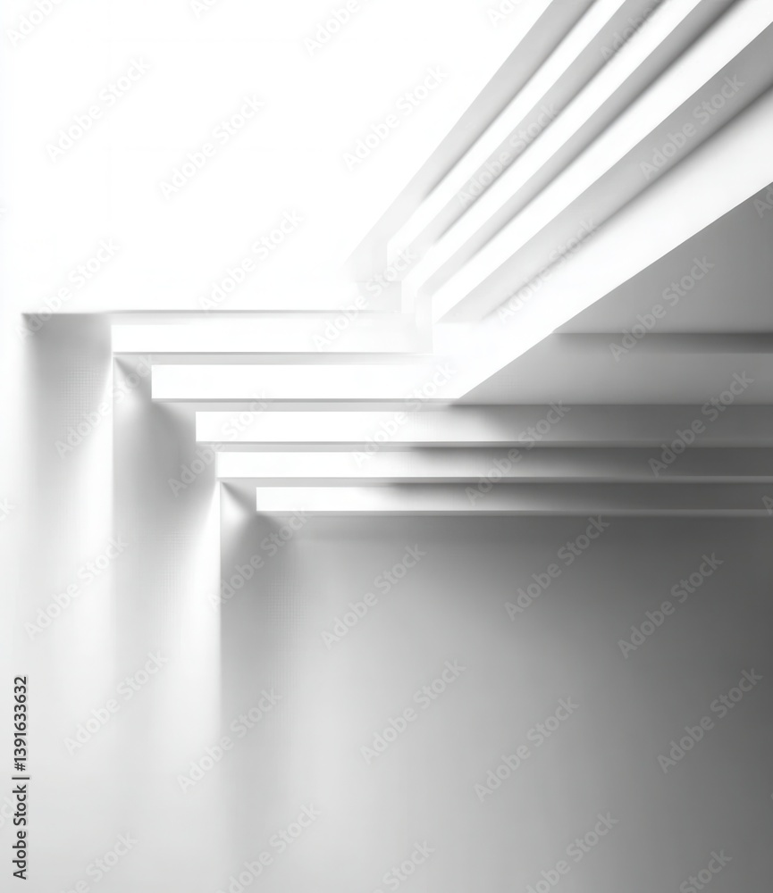 Abstract architectural interior