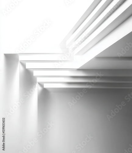 Obraz na płótnie Abstract architectural interior w salonie