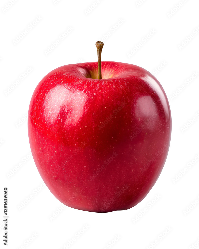 Ripe Red Apple Still Life Freshness and Isolated on White or Transparent Background Ripe Red Apple Still Life Freshness and Isolated on White or Transparent Background
