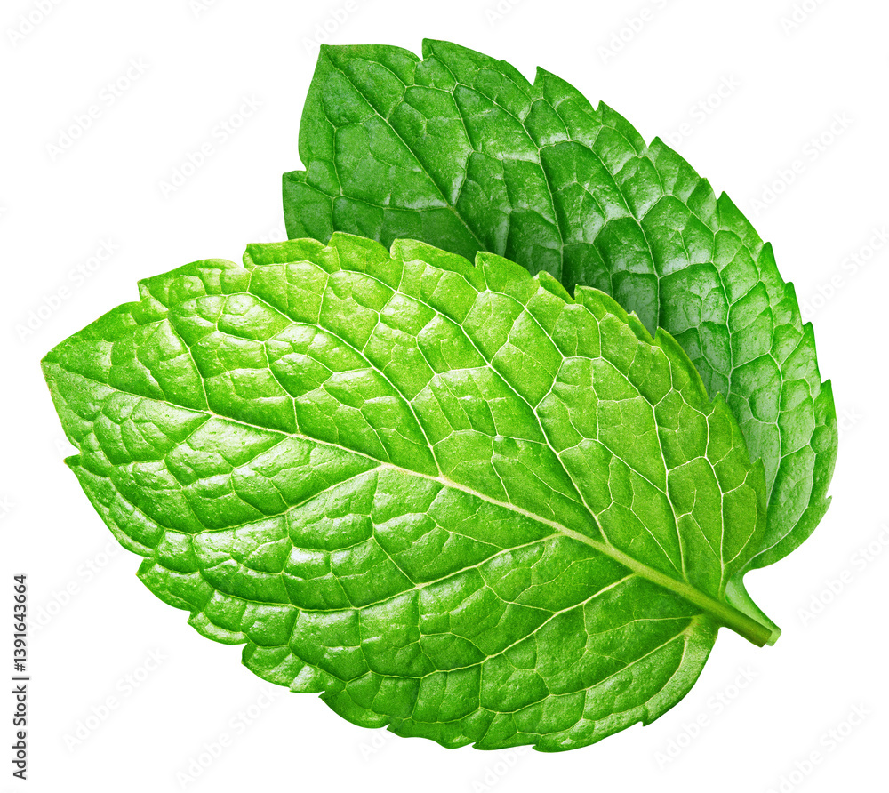 Obraz premium Mint leaves isolated