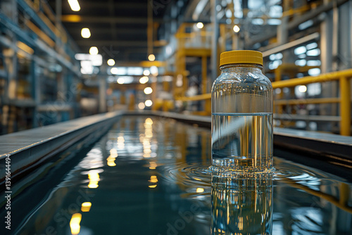A jug of chlorine, industri...