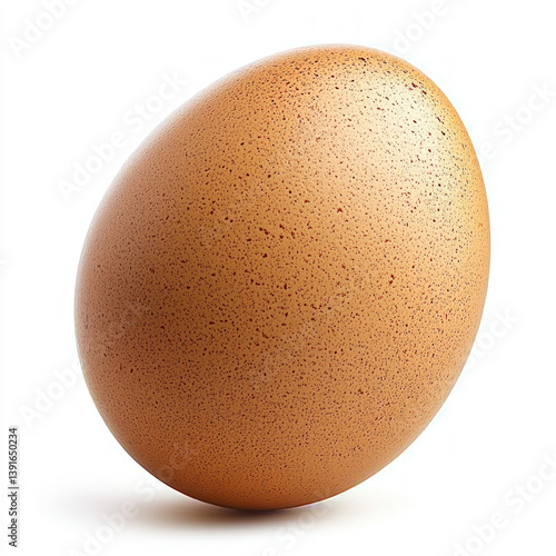 brown egg isolated