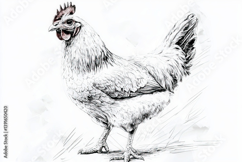 Chicken sketch: A playful r...