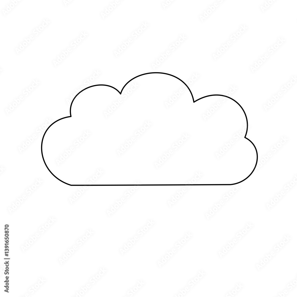 cloud line art cloud line art