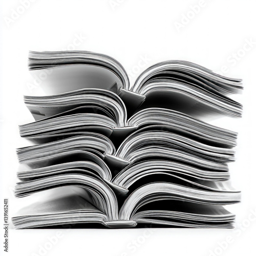 magazine isolated white