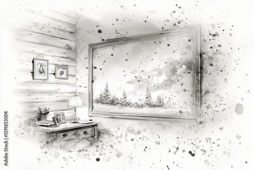 Picture frame sketch: An ar...